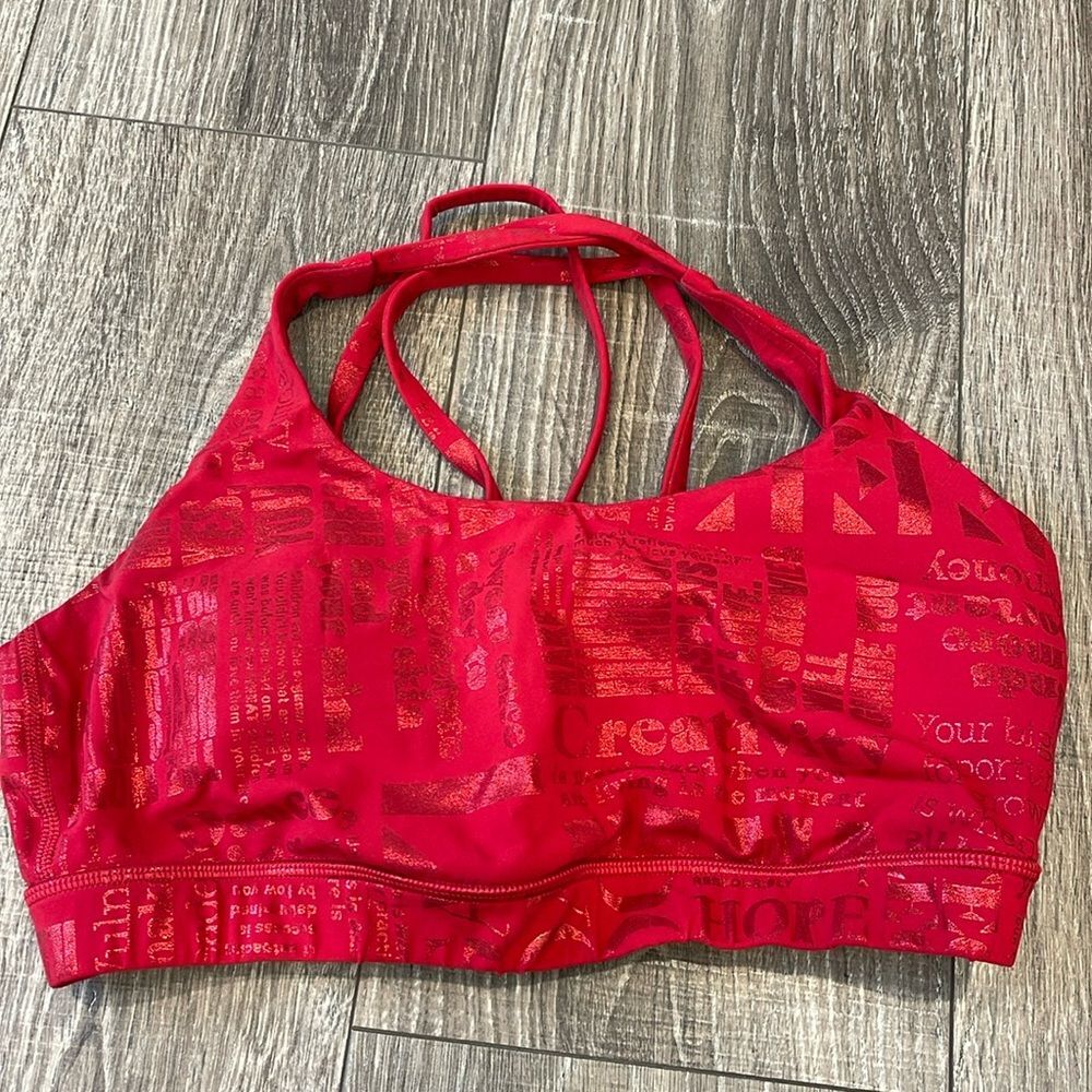 Lululemon Lunar Year Dragon 2025 Sports Red Sports Bra - Sold Out Everywhere!